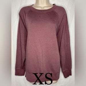 Maroon Victoria Secret PINK Oversized Crew